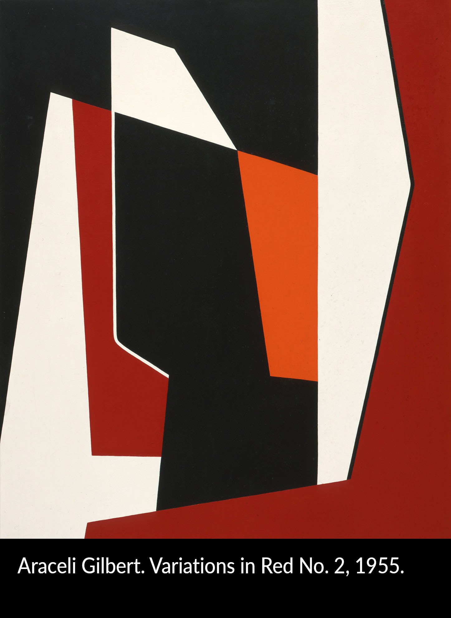 Araceli Gilbert. Variations in Red No. 2, 1955.