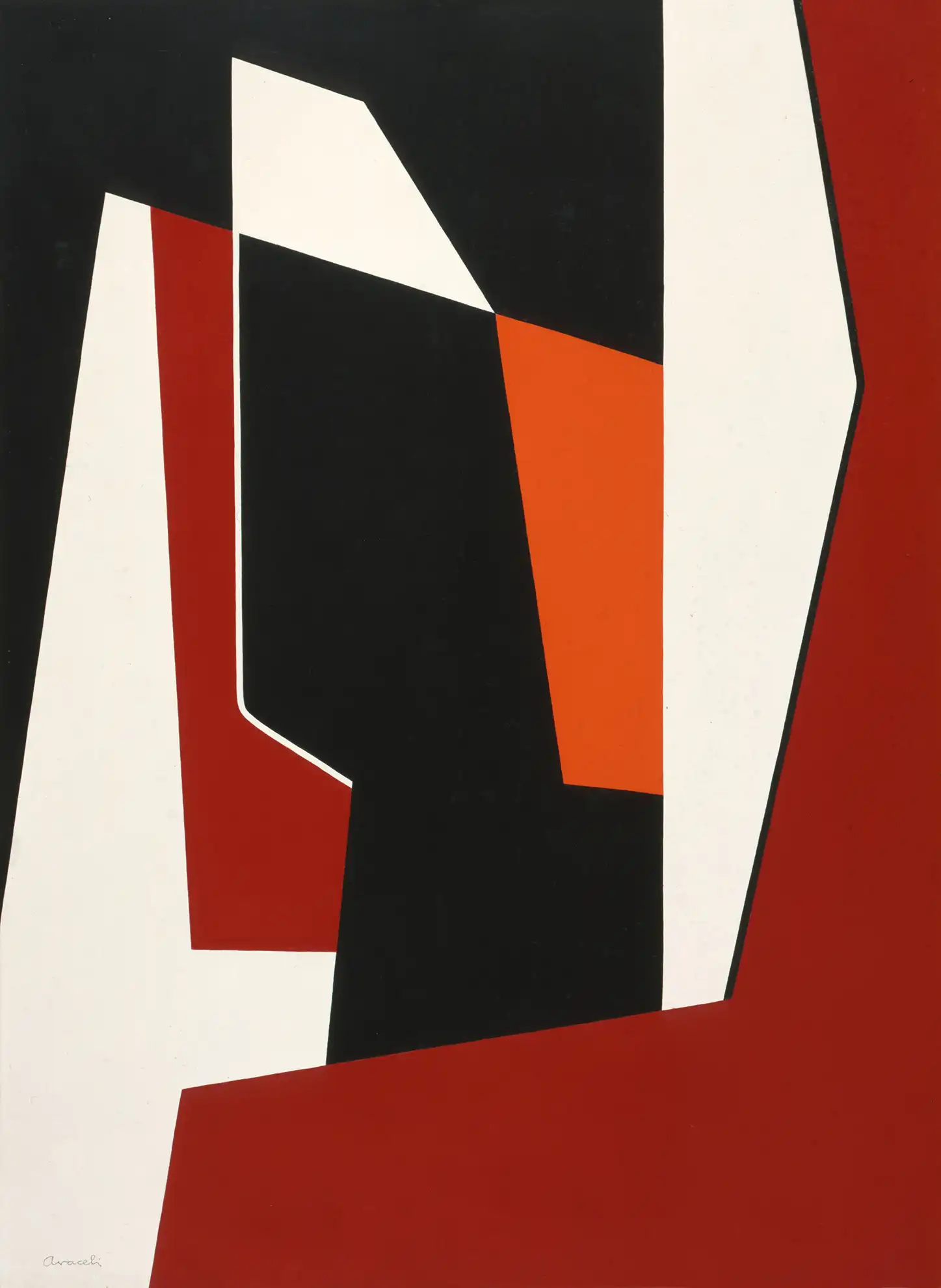 Araceli Gilbert. Variaciones en rojo No 2, 1955.